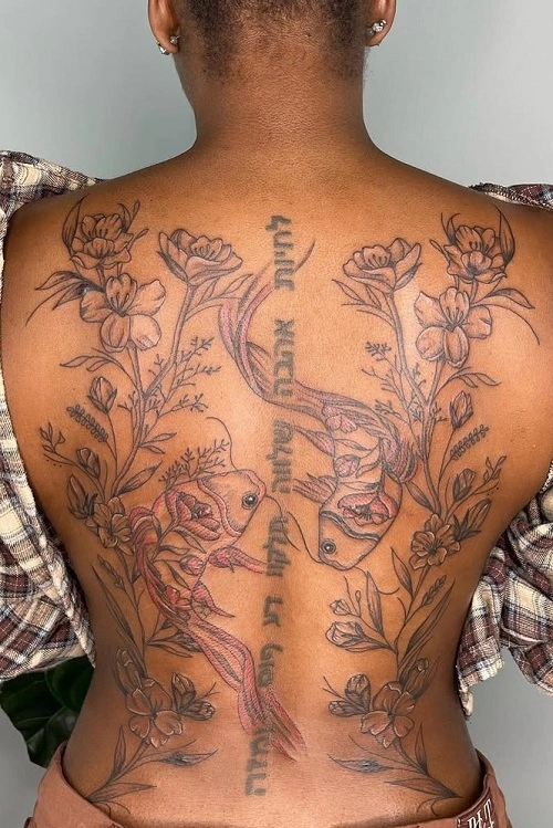 Back Tattoos for Black Women