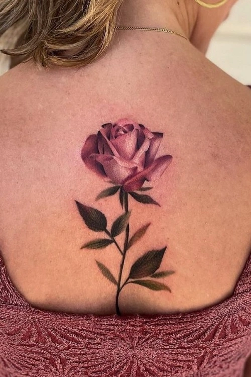 Back Tattoos for Women Roses