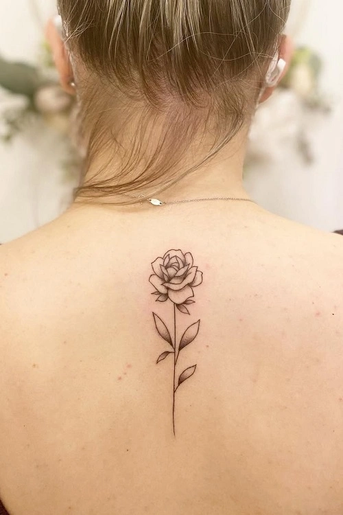 Back Tattoos for Women Roses