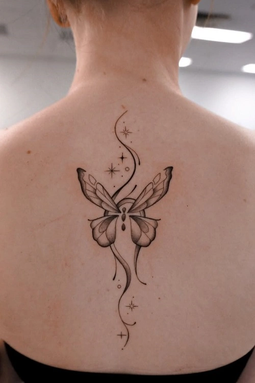 Butterfly Tattoos for Women on Back