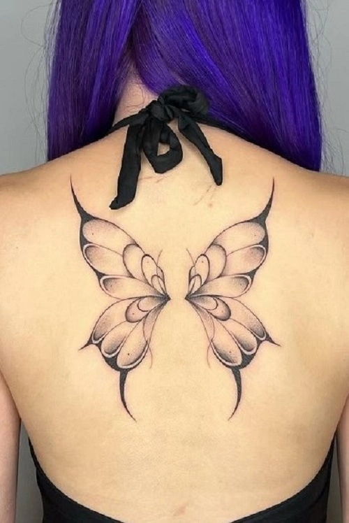 Butterfly Tattoos for Women on Back