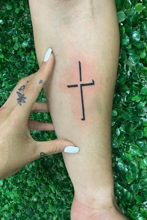 Cross Tattoos for Women Arm