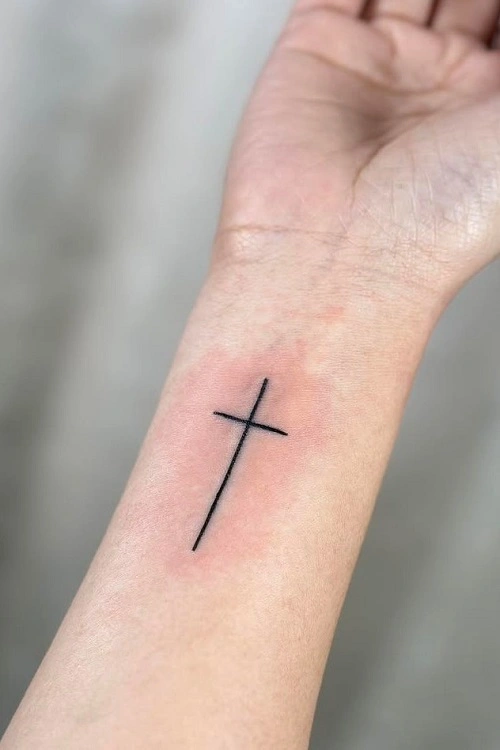 Cross Tattoos for Women's Wrist