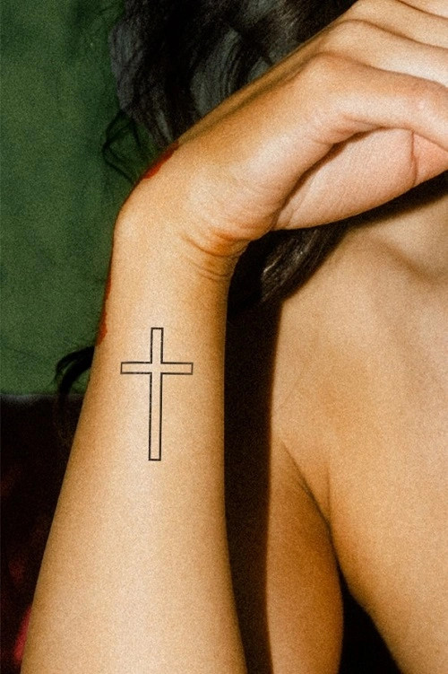 Cross Tattoos for Women's Wrist