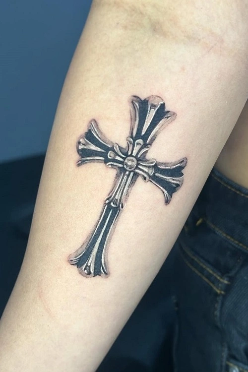 Cross Tattoos for Women Arm