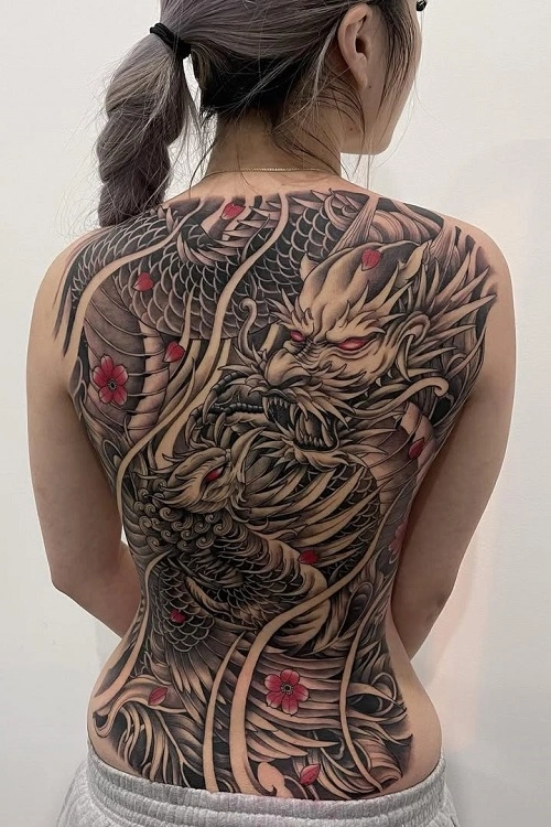 Full Back Tattoo Women