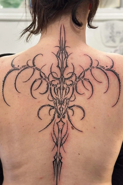 Tribal Tattoos for Women on Back