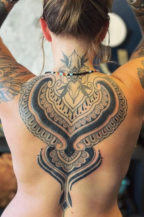 Upper Back Tattoos for Women