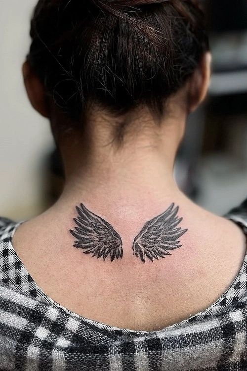 Wings Tattoo Back Woman