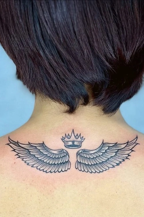 Wings Tattoo Back Woman