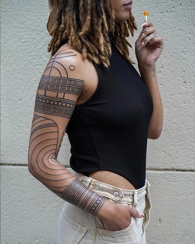 African Tribal hand Tattoos for Women