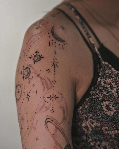 Celestial and Astrological Tattoos for Women