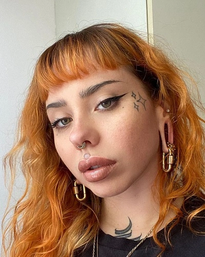 Face Tattoos for Women Stars