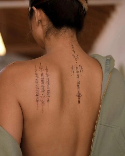 Mantras and Sacred Texts Tattoos for Women