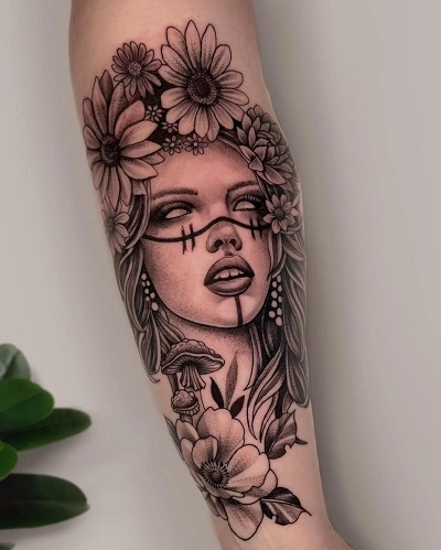Nature and Elemental Tattoos for Women