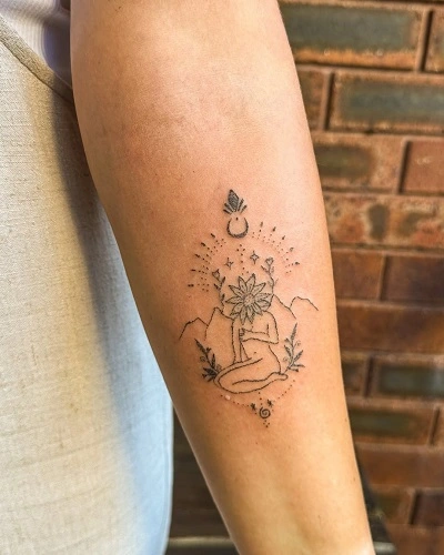 Spiritual Arm Tattoos for Women