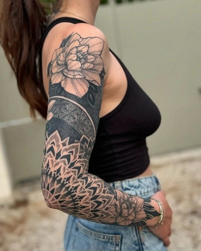 Spiritual Sleeve Tattoos for Women