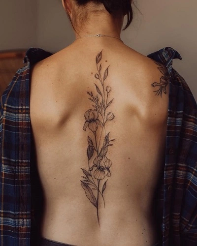 Spiritual Spine Tattoos for Women