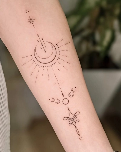 Unalome Tattoos for Women
