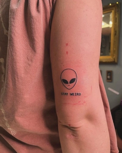 Alien Tattoos for Women Simple