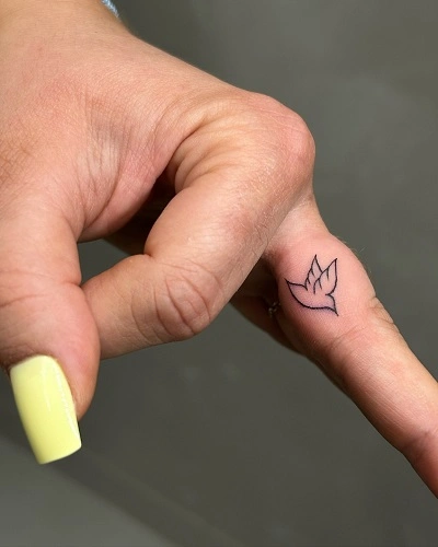 Bird Finger Tattoos for Women