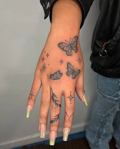 Hand Tattoos for Women Simple