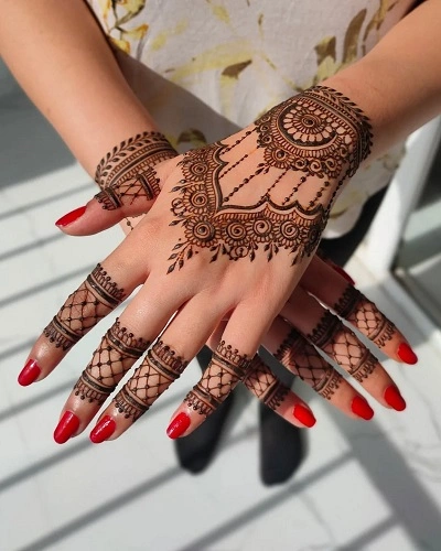 Henna Finger Tattoos for Women