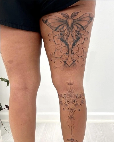 Leg Tattoos for Women Simple
