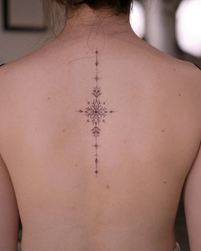 Simple Back Tattoos for Women