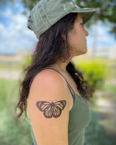 Simple Butterfly Tattoos for Women