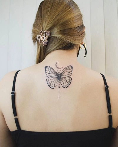 Simple Butterfly Tattoos for Women