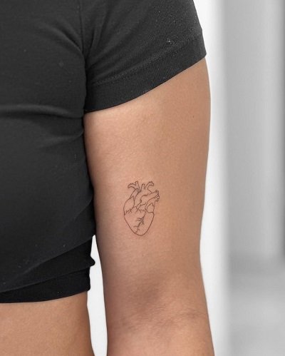 Simple Heart Tattoos for Women
