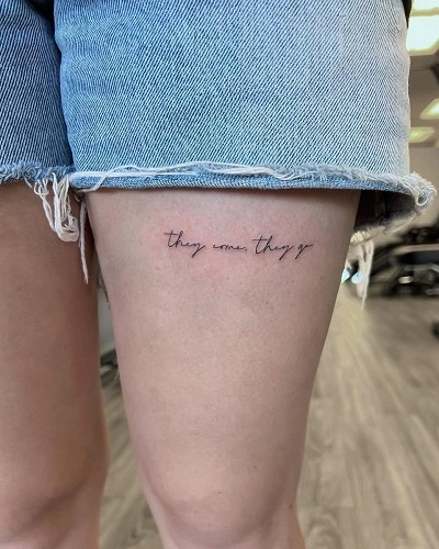 Small Thigh Tattoos for Women