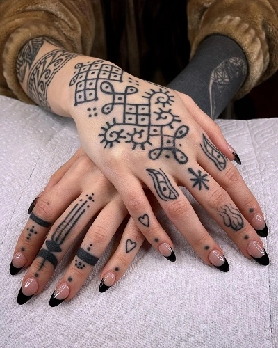 Spiritual Finger Tattoos for Women