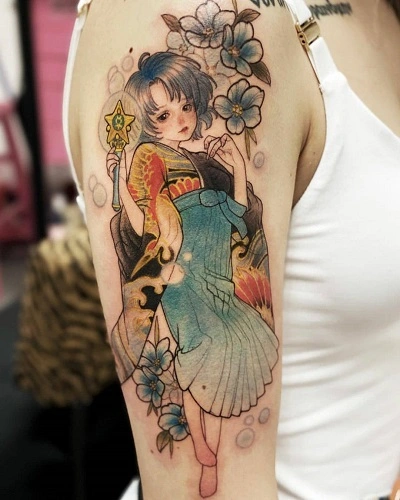 Anime Tattoos for Women