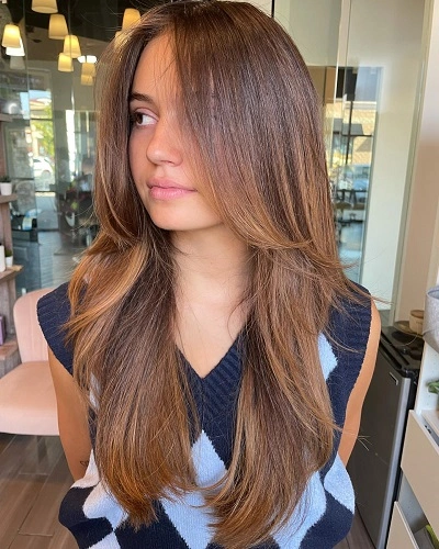 Blowout Haircut Straight Hair for Women