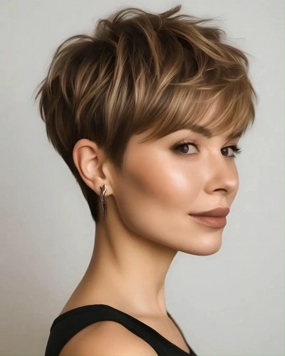 Layered Pixie Haircuts