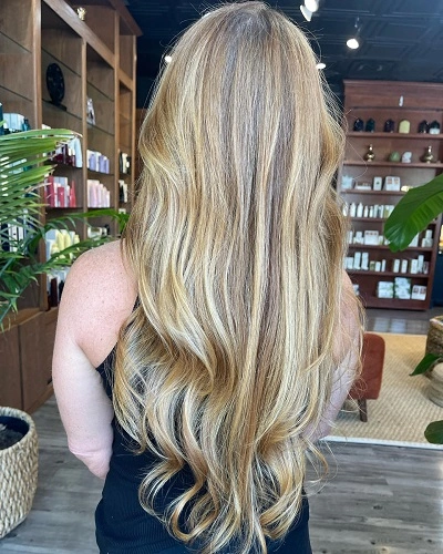 Long V Cut Hairstyles