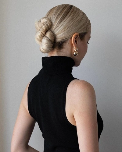 Low Side Swept Bun