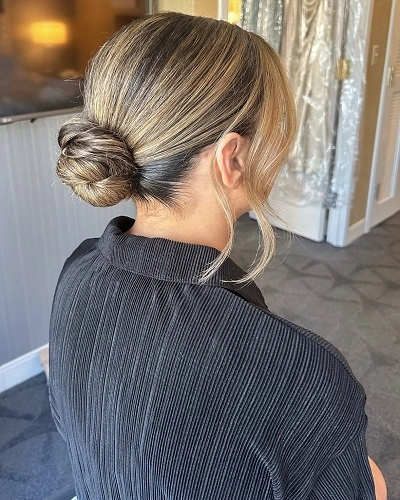 Low Side Swept Bun