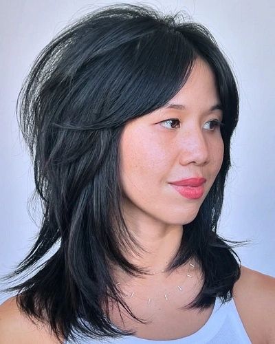 Mid Length Rounded Layers