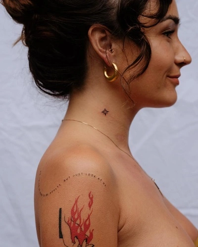 Neck Tattoos for Women