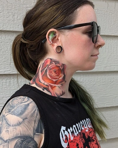 Neck Tattoos for Women