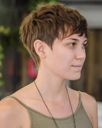 Pixie Cut with Textured Layers