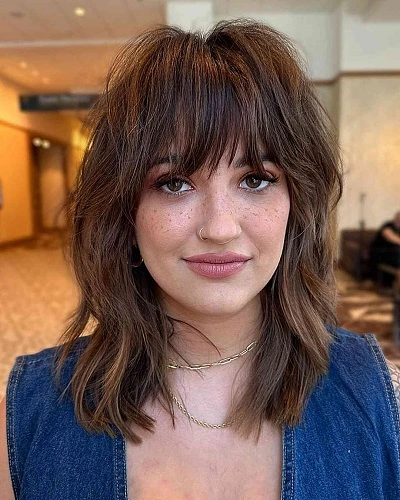 Shag with Bangs Haircuts