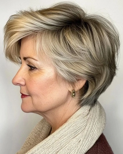 Short Pixie with Side Bangs