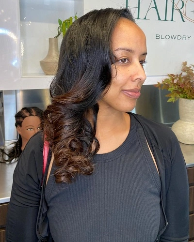 Side Part Blowout Haircuts for Women