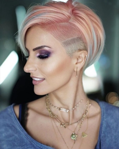 Side Shaved Pixie Haircuts