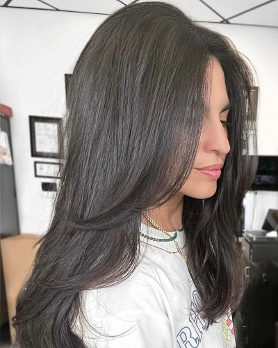 Straight Cut with Bangs