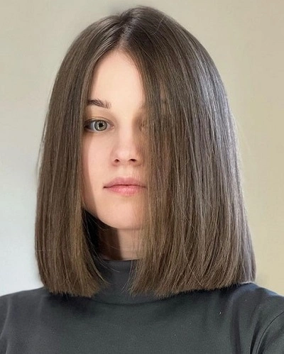Straight Lob Haircuts